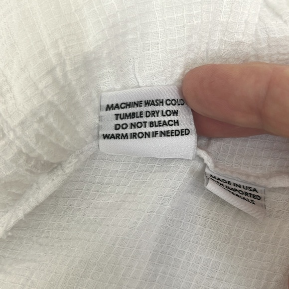 Esby Apparel Pippa White Cotton Gauze Dress Size Medium - Picture 7 of 8